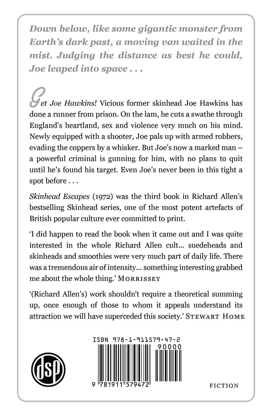 Rückseite: 9781911579472 | Skinhead Escapes | Richard Allen | Taschenbuch | Englisch | 2016