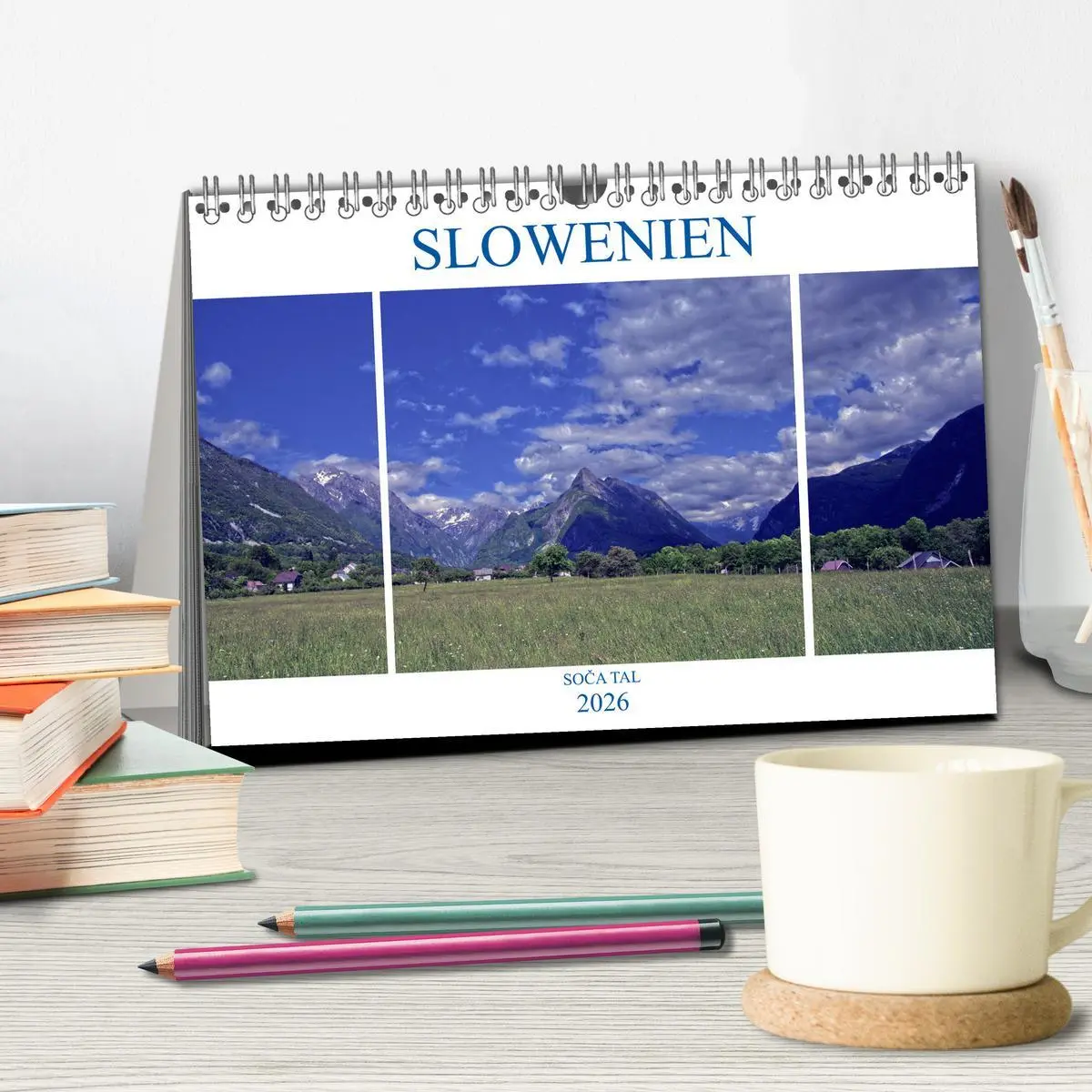 Bild: 9783457899472 | Slowenien - Soca Tal (Tischkalender 2026 DIN A5 quer), CALVENDO...