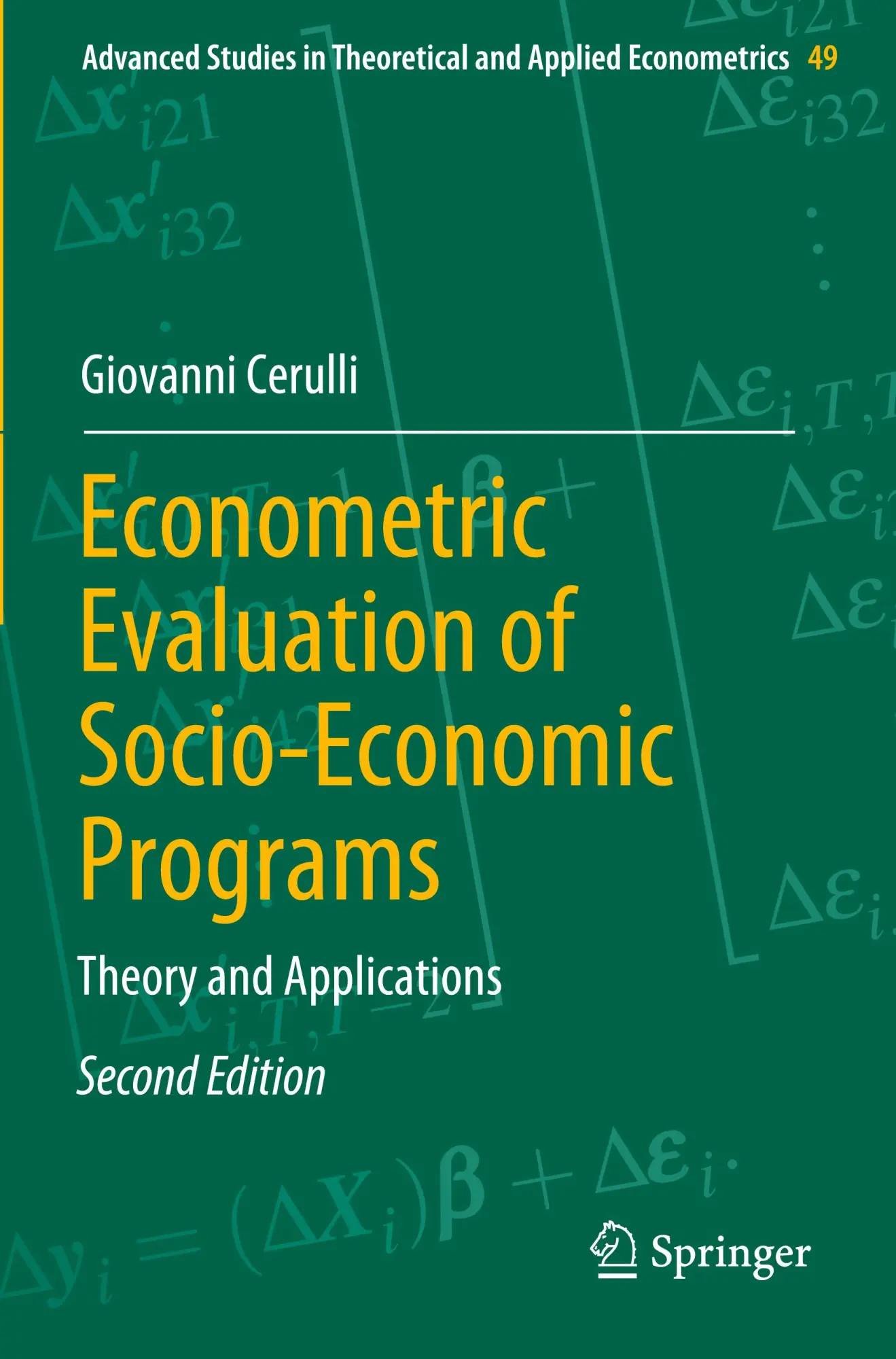 Cover: 9783662659472 | Econometric Evaluation of Socio-Economic Programs | Giovanni Cerulli
