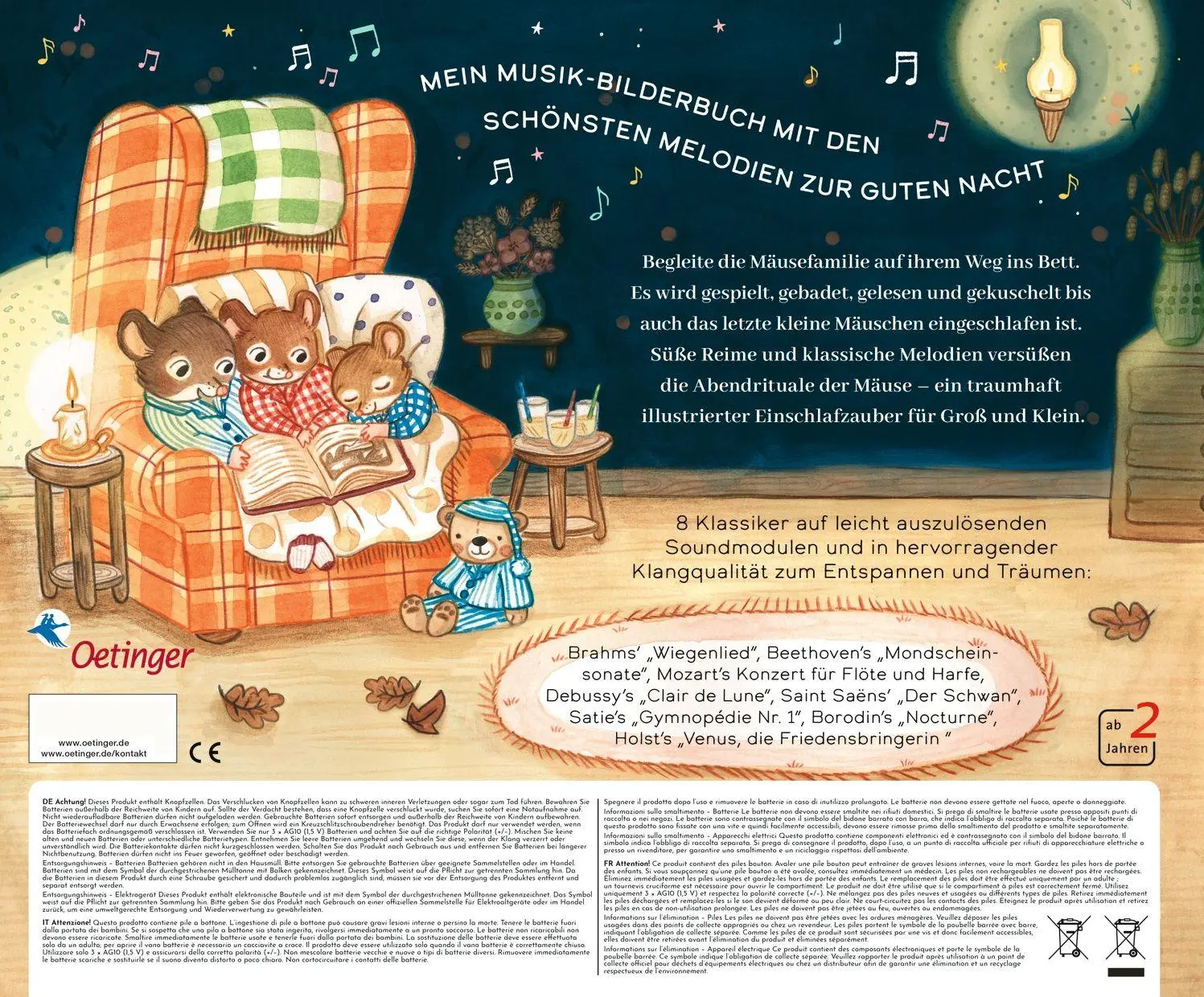 Rückseite: 9783751209472 | Gute Nacht - Musikbuch | Jennifer Eckford | Buch | 24 S. | Deutsch
