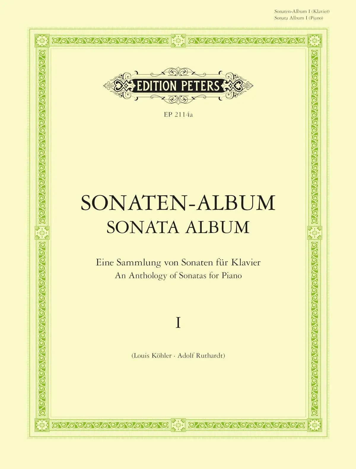 Cover: 9790014009472 | Sonaten-Album für Klavier, Band 1 | Louis Köhler (u. a.) | Taschenbuch