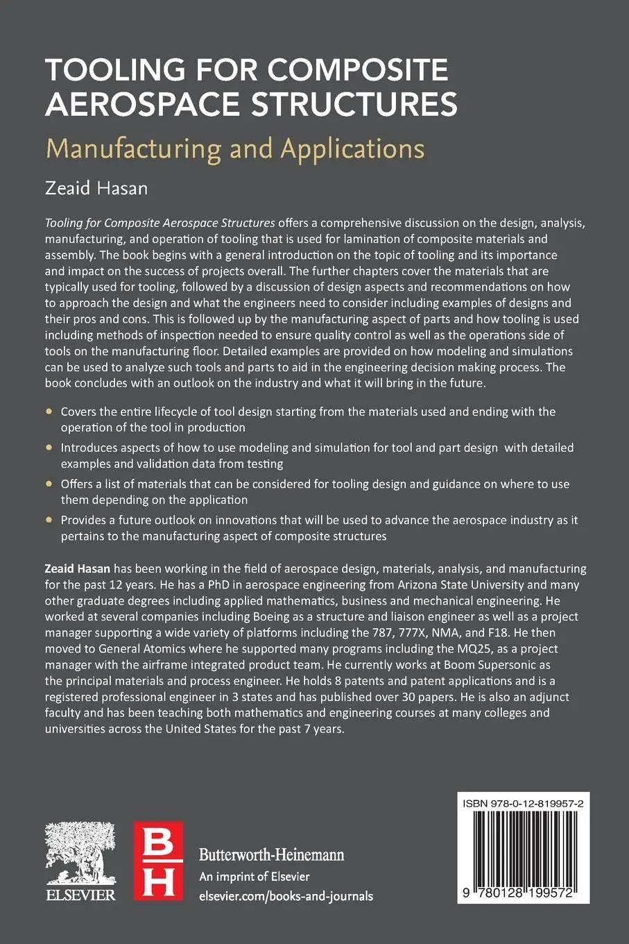 Rückseite: 9780128199572 | Tooling for Composite Aerospace Structures | Zeaid Hasan | Taschenbuch