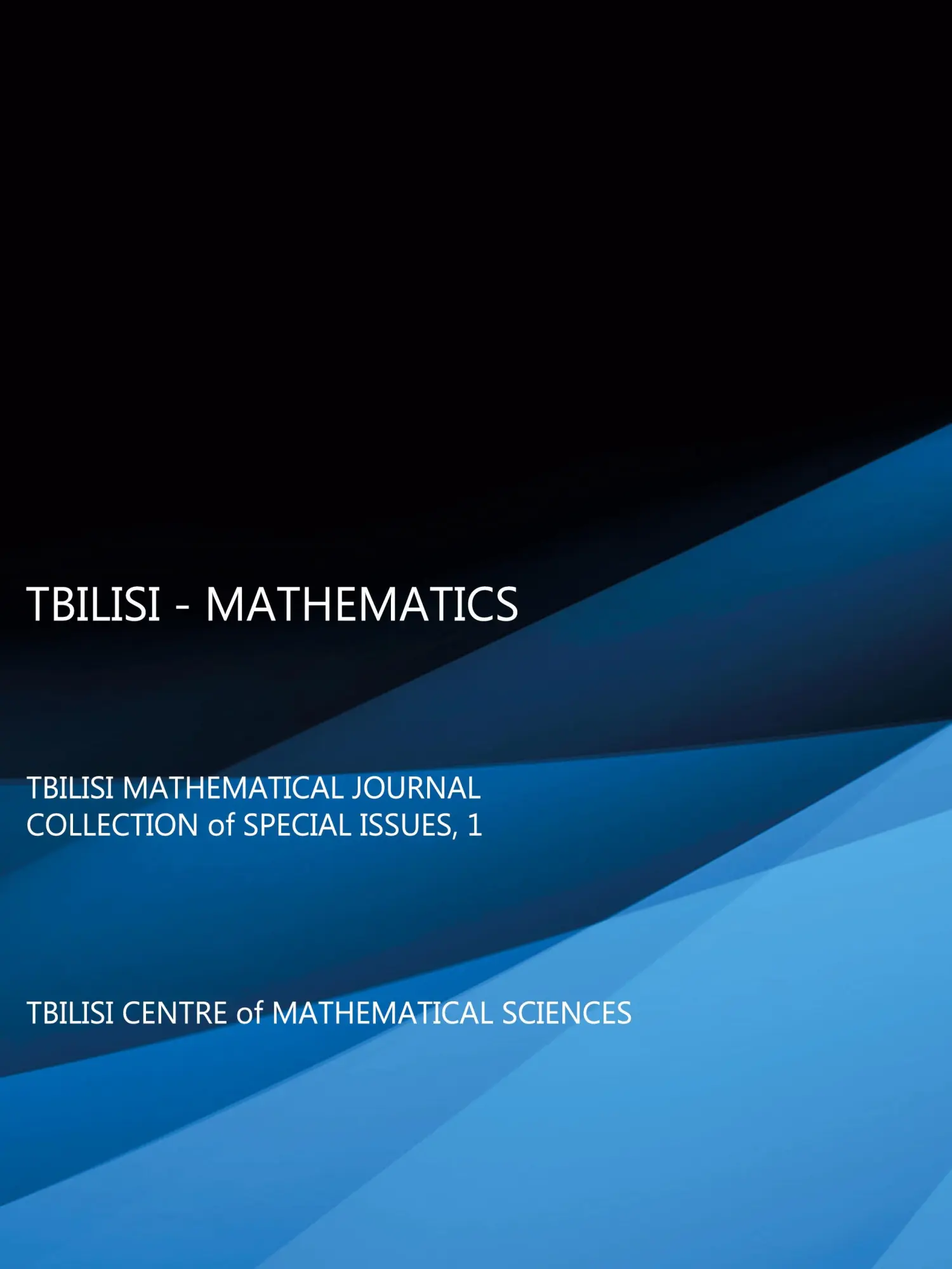 Cover: 9788395609572 | TBILISI - MATHEMATICS | Inassaridze Hvedri | Taschenbuch | 145 S.