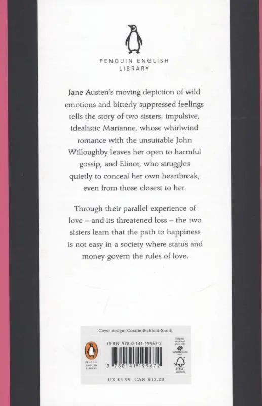 Rückseite: 9780141199672 | Sense and Sensibility | Jane Austen | Taschenbuch | 404 S. | Englisch