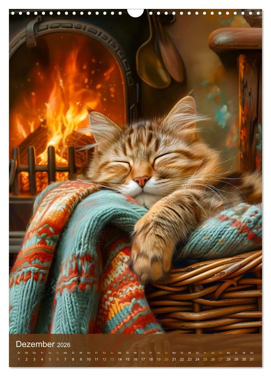 Bild: 9783516279672 | Kuschelkatzen - Fellnasen im Schlummerland (Wandkalender 2026 DIN...