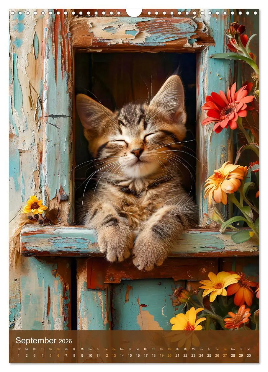 Bild: 9783516279672 | Kuschelkatzen - Fellnasen im Schlummerland (Wandkalender 2026 DIN...