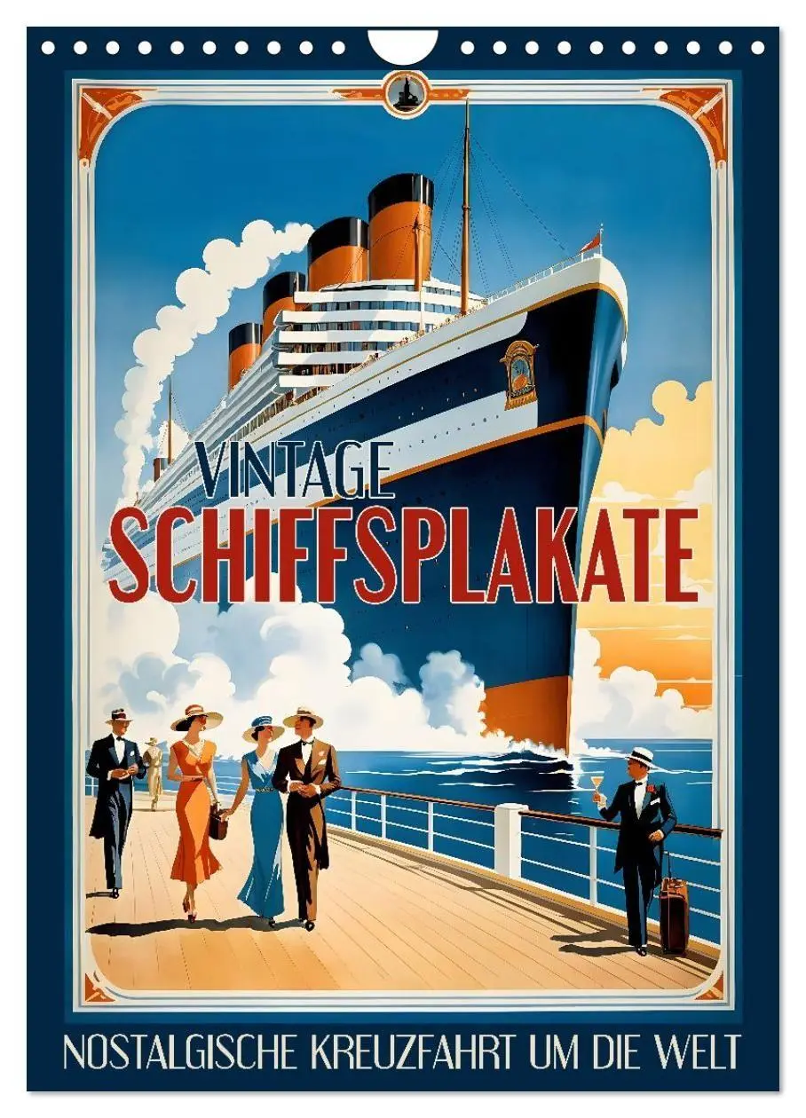 Cover: 9783516729672 | Vintage Schiffsplakate - nostalgische Kreuzfahrt um die Welt...