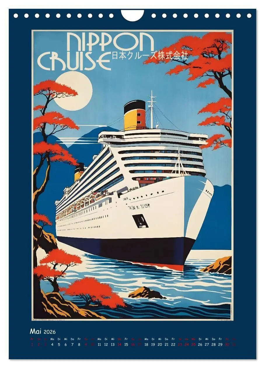 Bild: 9783516729672 | Vintage Schiffsplakate - nostalgische Kreuzfahrt um die Welt...
