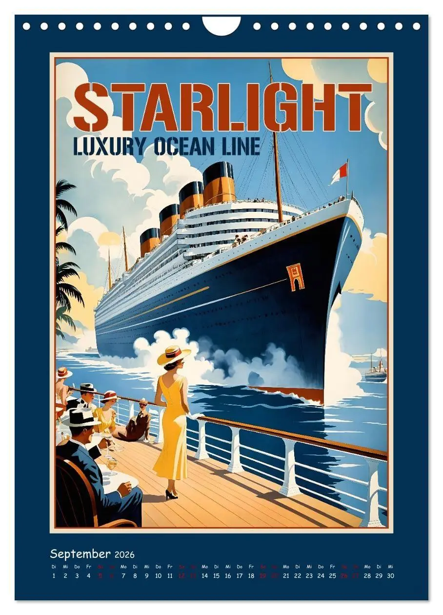 Bild: 9783516729672 | Vintage Schiffsplakate - nostalgische Kreuzfahrt um die Welt...