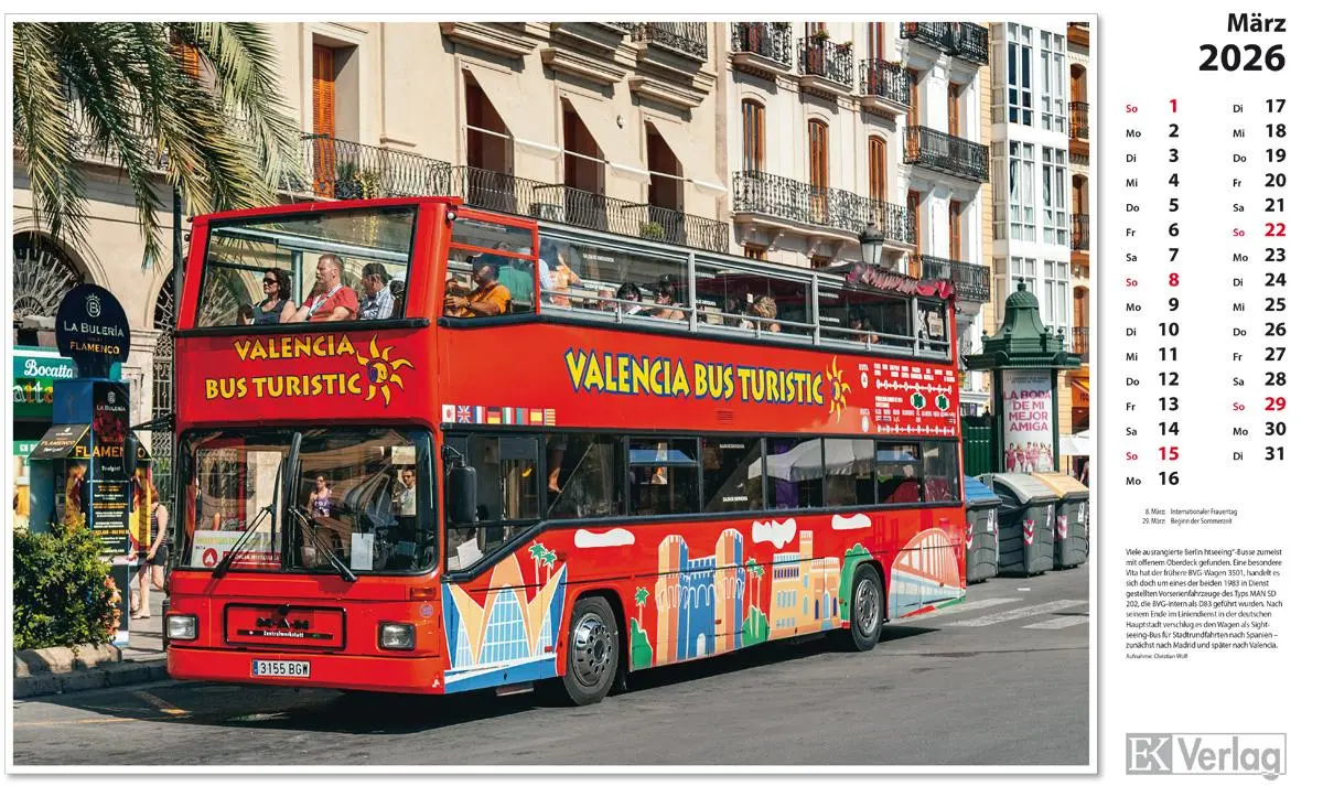 Bild: 9783844659672 | Omnibusse 2026 | Kalender | 13 S. | Deutsch | 2026 | EK-Verlag