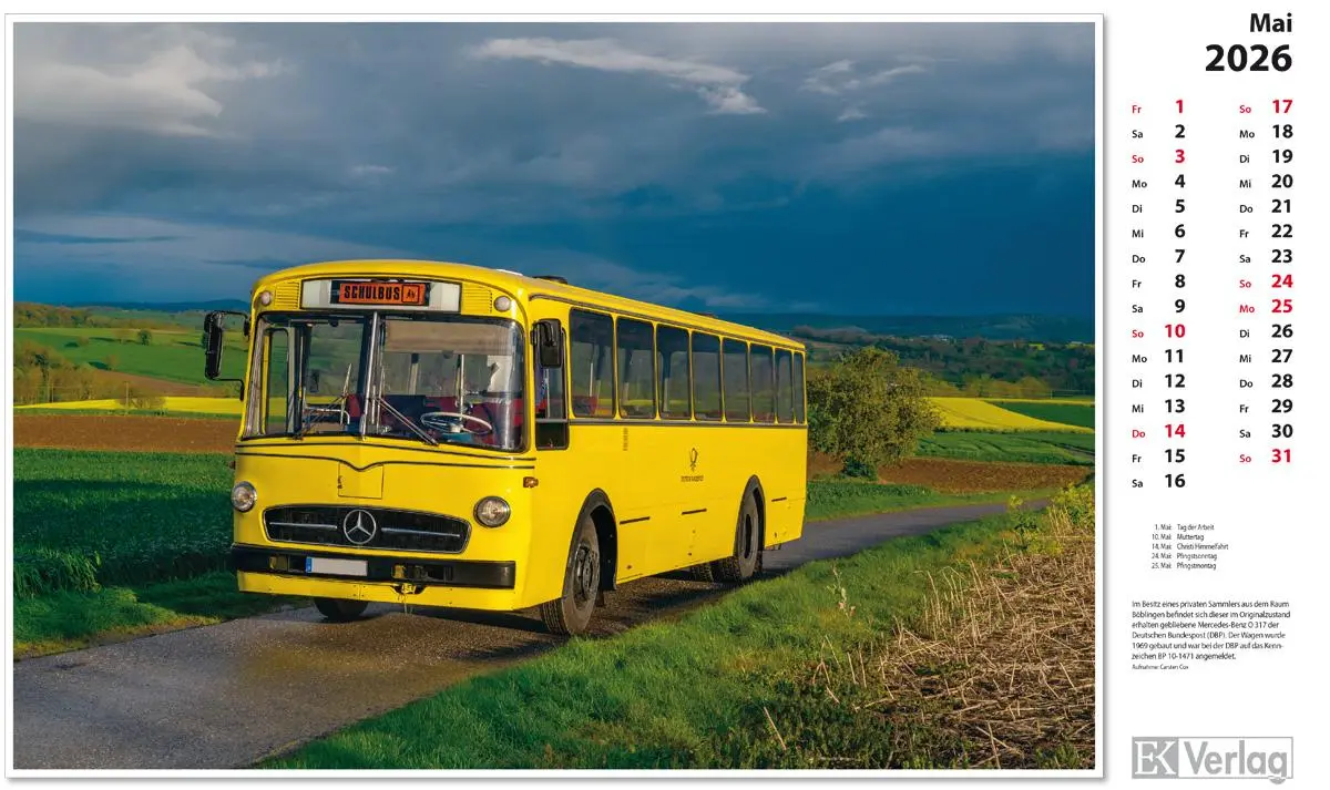 Bild: 9783844659672 | Omnibusse 2026 | Kalender | 13 S. | Deutsch | 2026 | EK-Verlag