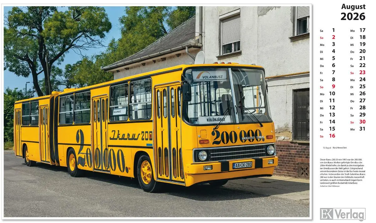 Bild: 9783844659672 | Omnibusse 2026 | Kalender | 13 S. | Deutsch | 2026 | EK-Verlag
