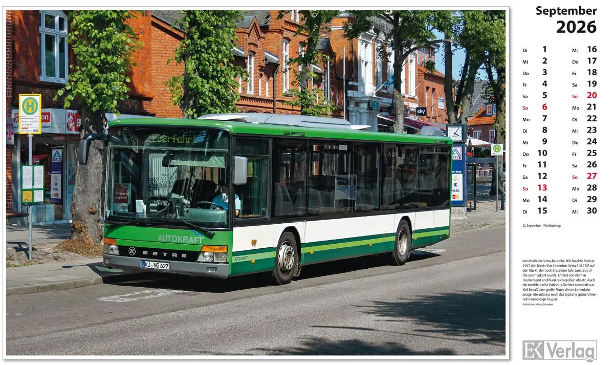 Bild: 9783844659672 | Omnibusse 2026 | Kalender | 13 S. | Deutsch | 2026 | EK-Verlag