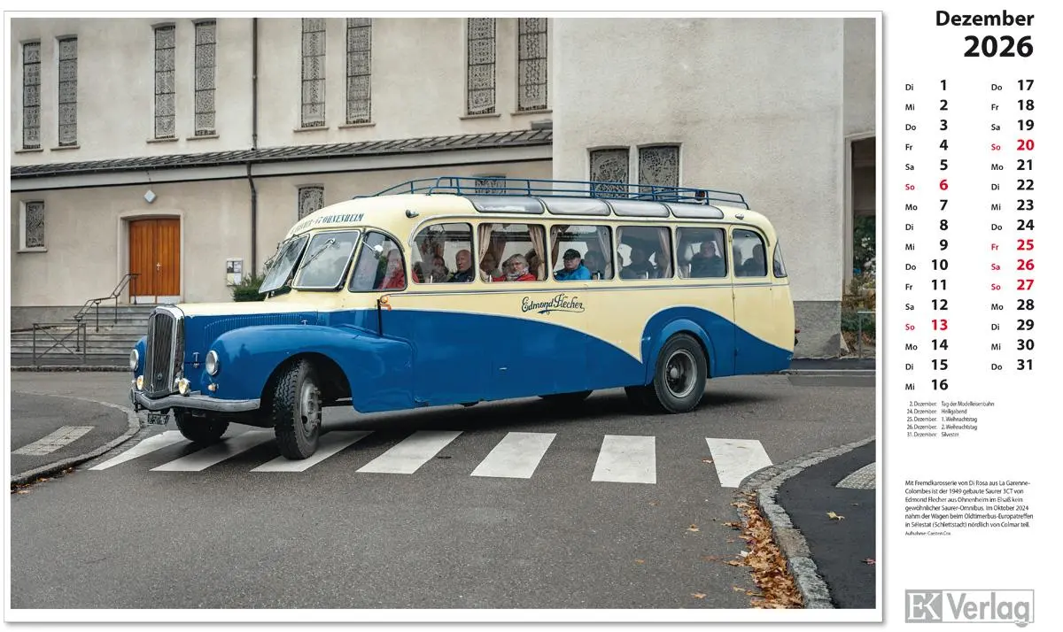 Bild: 9783844659672 | Omnibusse 2026 | Kalender | 13 S. | Deutsch | 2026 | EK-Verlag
