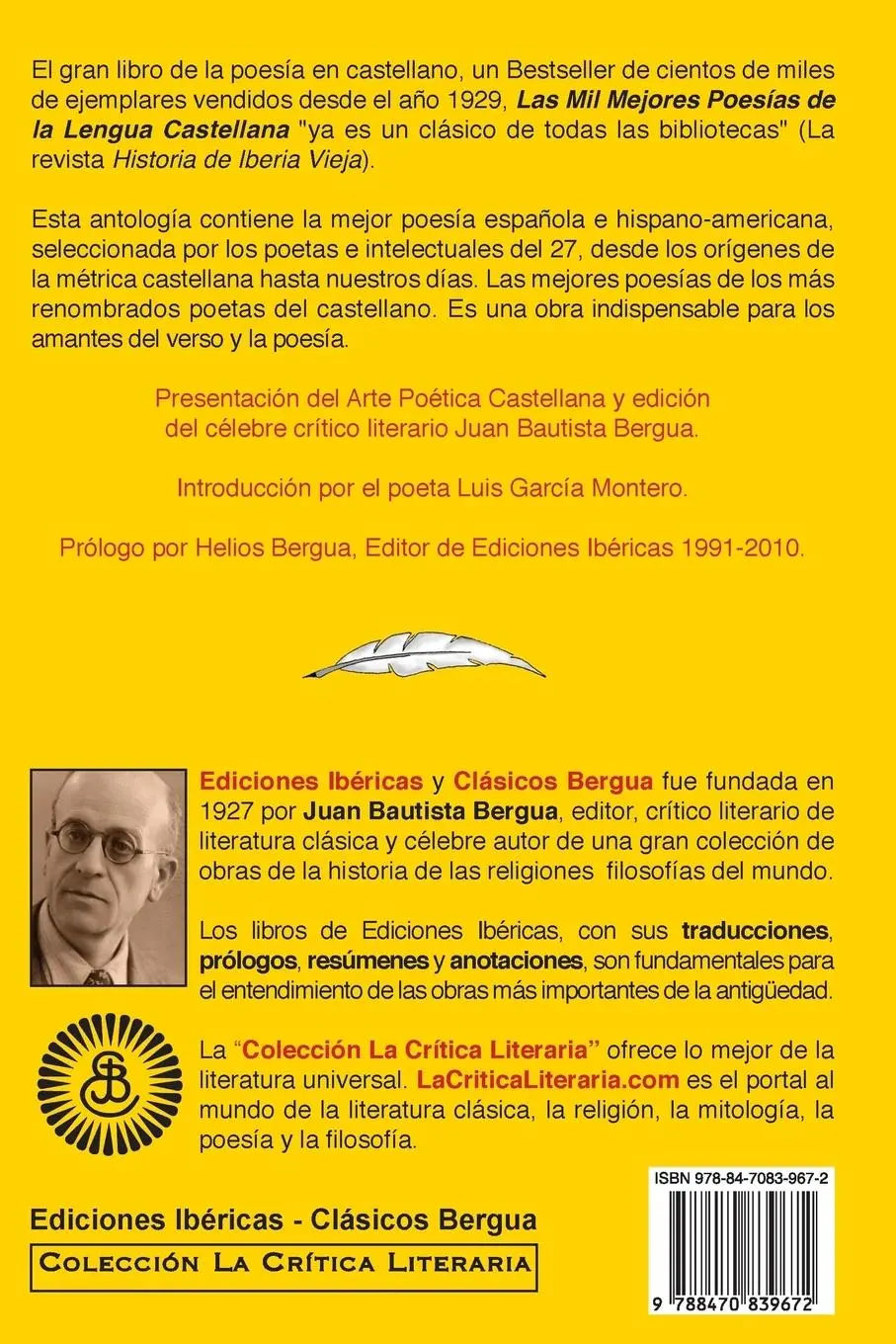 Rückseite: 9788470839672 | Las Mil Mejores Poesías de la Lengua Castellana, Juan Bautista...