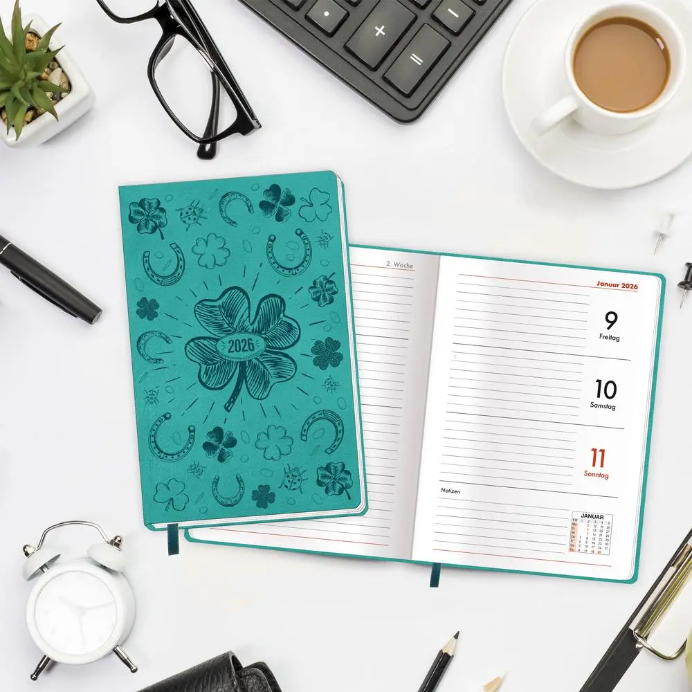 Bild: 4251901509772 | Trötsch Taschenkalender A6 Soft Touch Glück 2026 | KG | Kalender