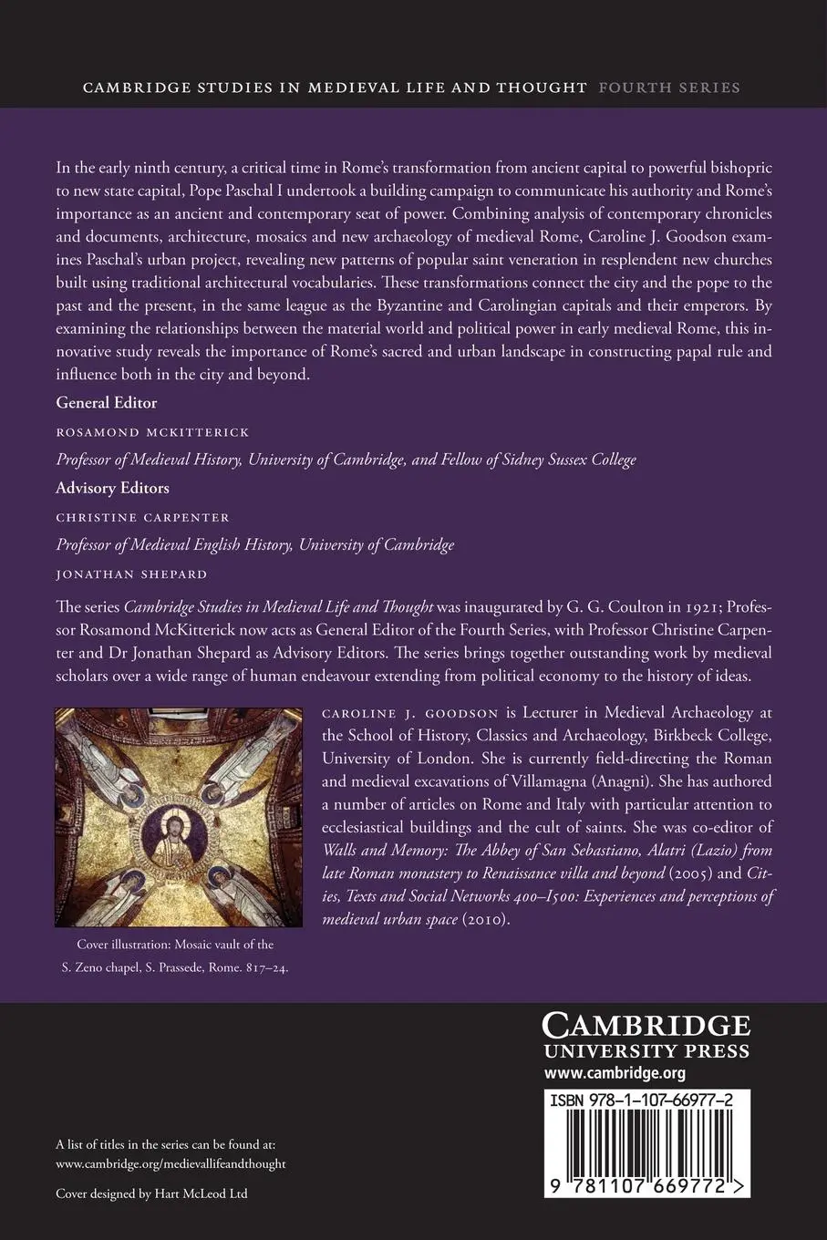 Rückseite: 9781107669772 | The Rome of Pope Paschal I | Caroline J. Goodson | Taschenbuch | 2013
