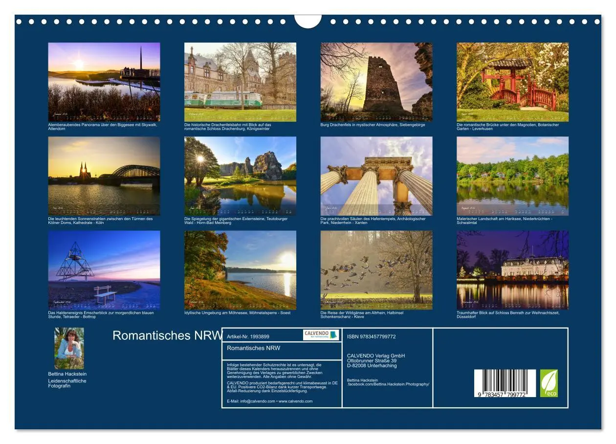 Bild: 9783457799772 | Romantisches NRW (Wandkalender 2026 DIN A3 quer), CALVENDO...