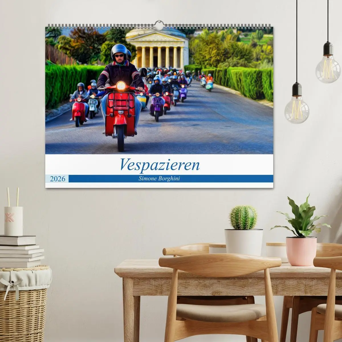 Bild: 9783457869772 | Vespazieren (Wandkalender 2026 DIN A2 quer), CALVENDO Monatskalender