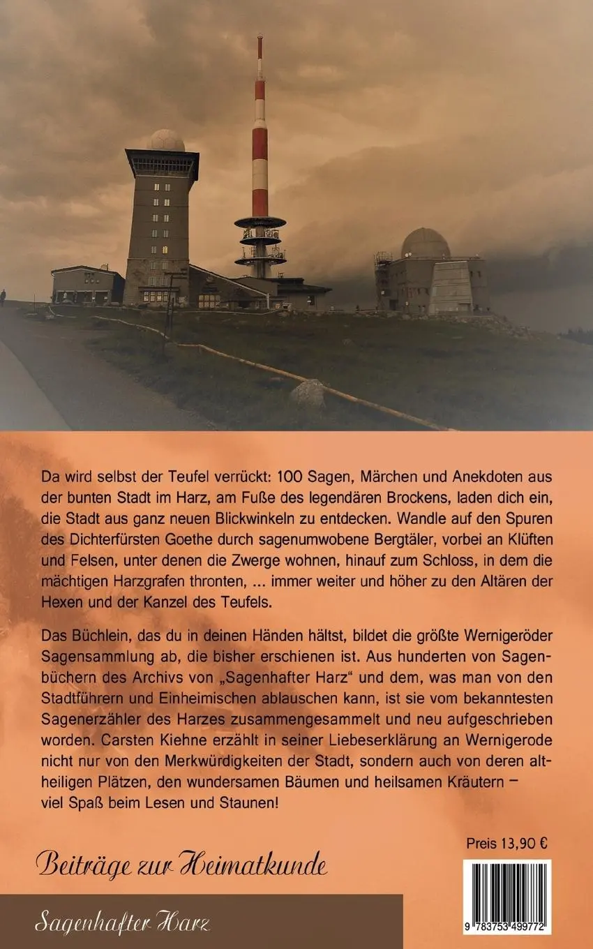 Rückseite: 9783753499772 | Sagenhaftes Wernigerode | Carsten Kiehne | Taschenbuch | Paperback