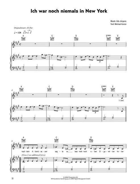 Bild: 9783865439772 | Udo Jürgens - seine größten Erfolge, für Klavier, Gitarre, Gesang