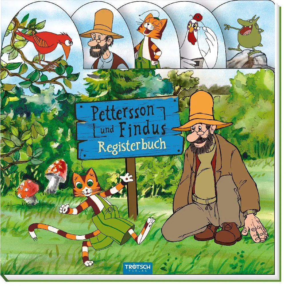 Cover: 9783957749772 | Trötsch Pettersson und Findus Registerbuch mit Klappen | KG | Buch