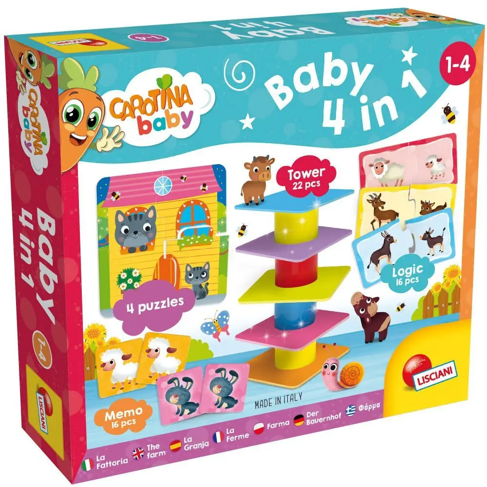 Cover: 8008324079872 | Carotina Baby 4 in 1 | Spiel | 79872 | 2021 | LiscianiGiochi