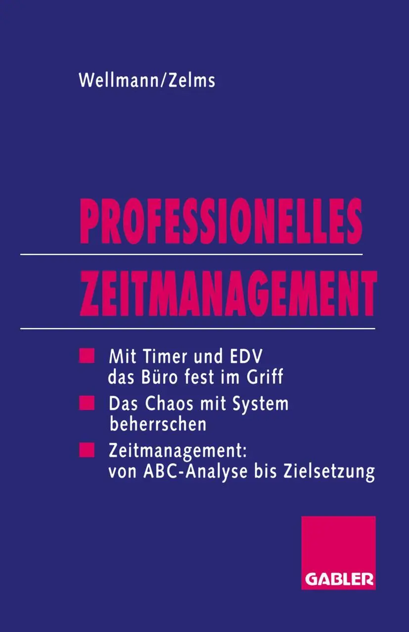 Cover: 9783409199872 | Professionelles Zeitmanagement | Regina Zelms | Taschenbuch | 176 S.