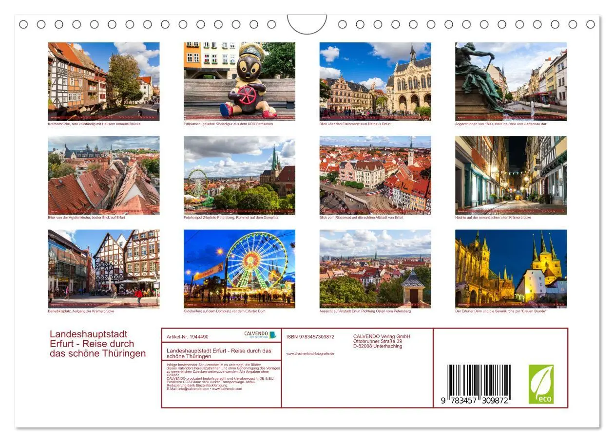 Bild: 9783457309872 | Landeshauptstadt Erfurt - Reise durch das schöne Thüringen...