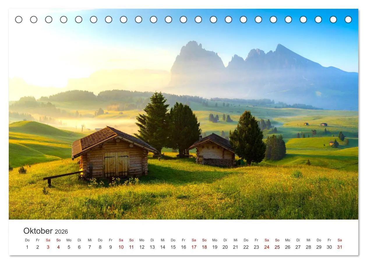 Bild: 9783457549872 | Seiser Alm - Im Herzen der Dolomiten. (Tischkalender 2026 DIN A5...