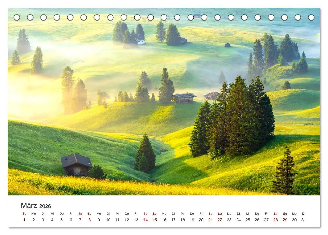 Bild: 9783457549872 | Seiser Alm - Im Herzen der Dolomiten. (Tischkalender 2026 DIN A5...