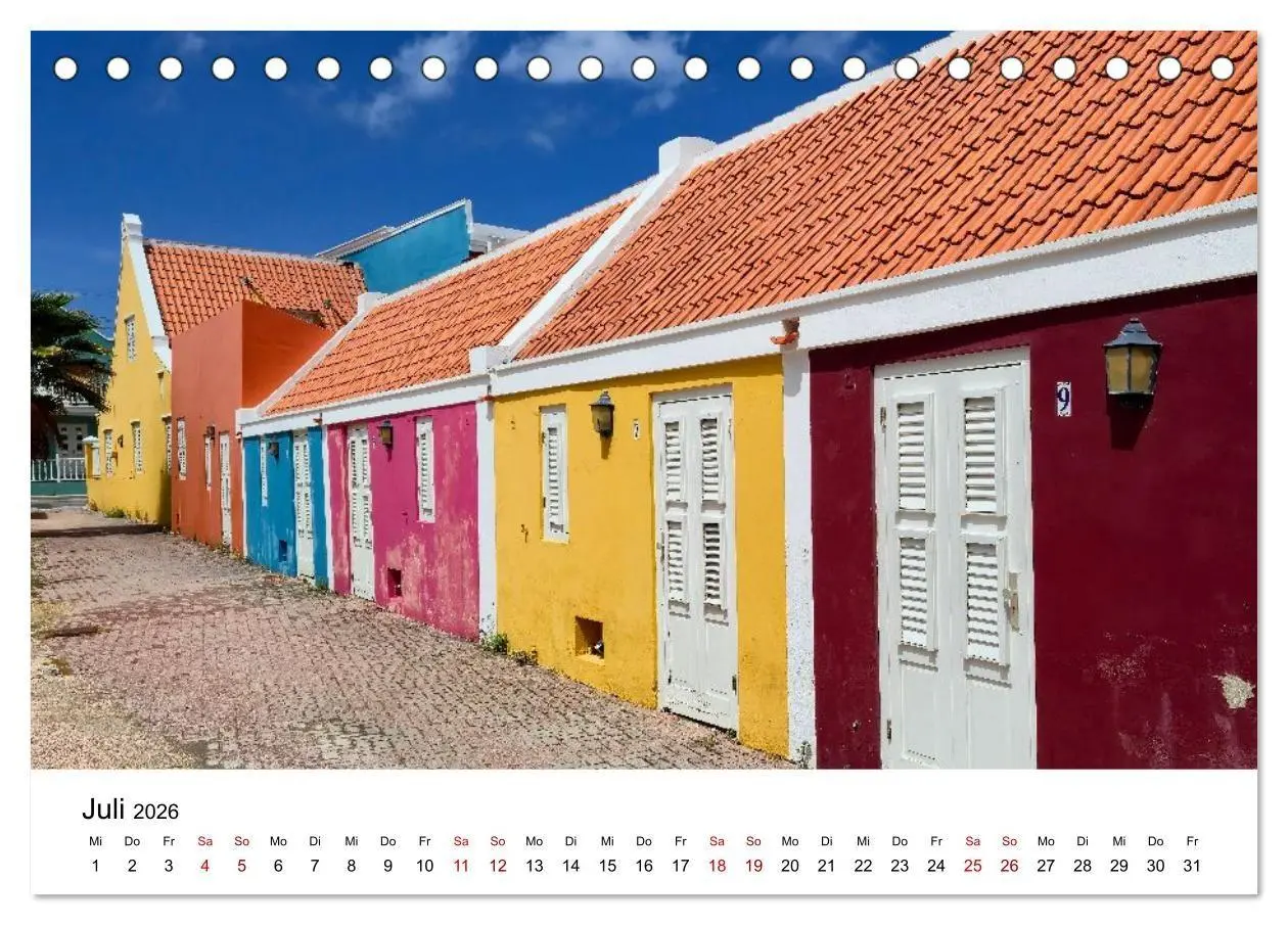 Bild: 9783516709872 | Willemstad - Die bunte Seite von Curaçao (Tischkalender 2026 DIN A5...