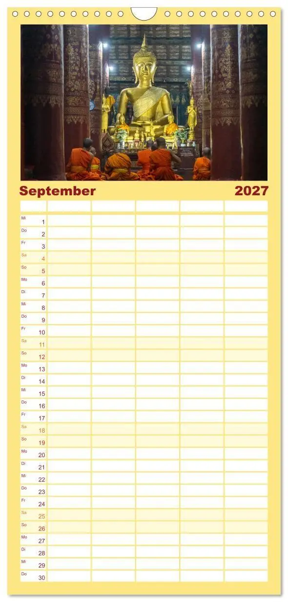 Bild: 9783594309872 | Familienplaner 2027 - Siddhartha Gautama - Buddha mit 5 Spalten...
