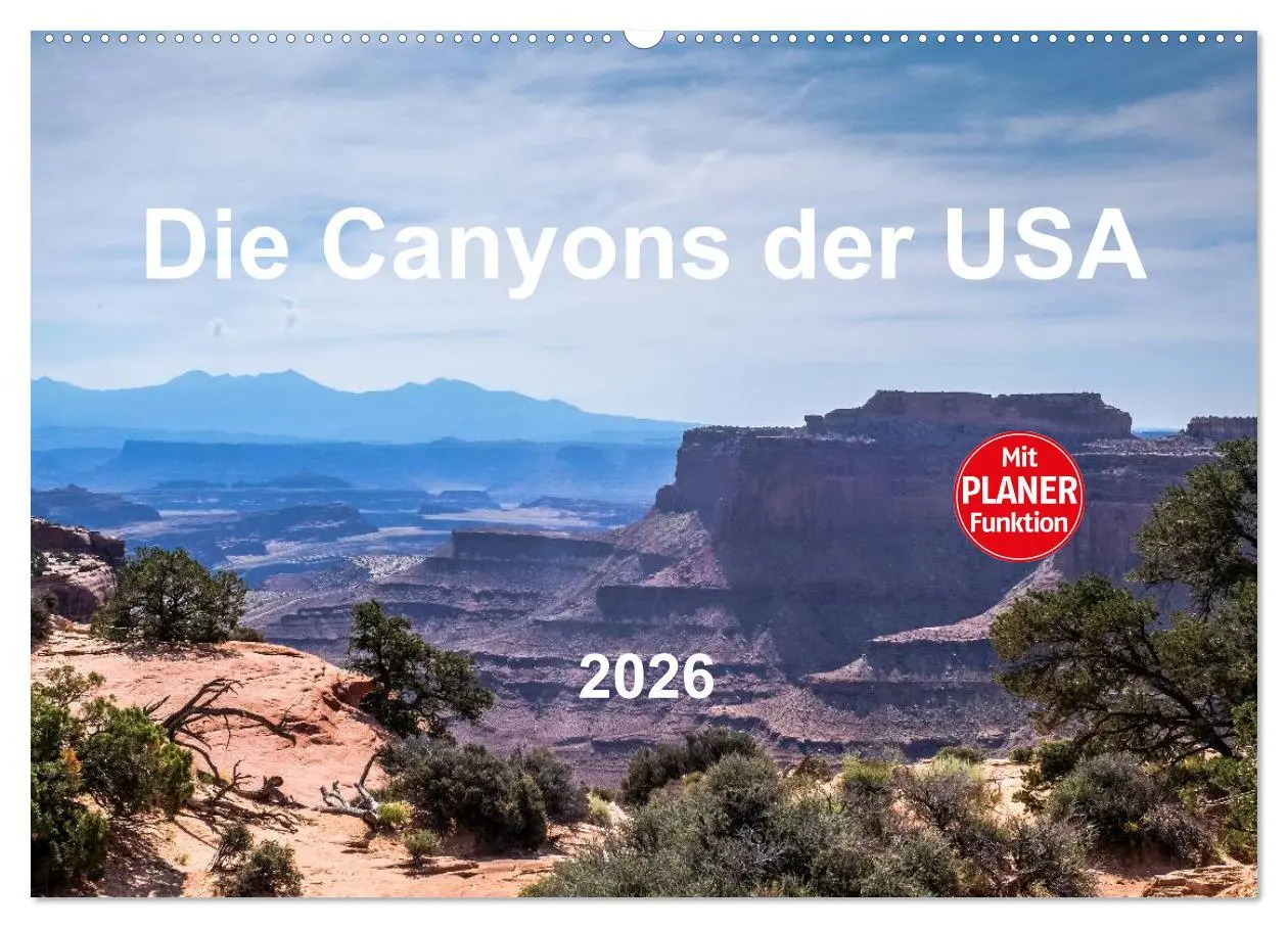 Cover: 9783516009972 | Die Canyons der USA (Wandkalender 2026 DIN A2 quer), CALVENDO...