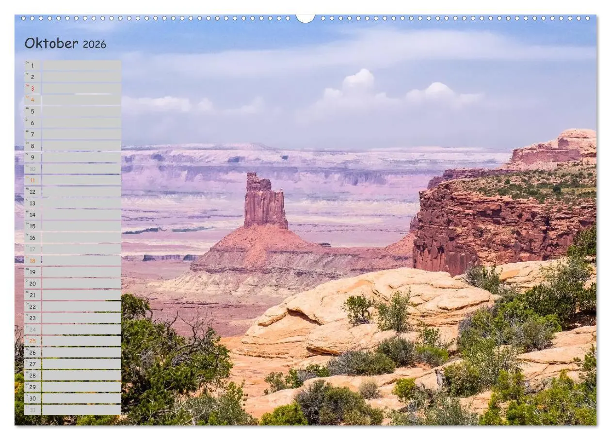 Bild: 9783516009972 | Die Canyons der USA (Wandkalender 2026 DIN A2 quer), CALVENDO...