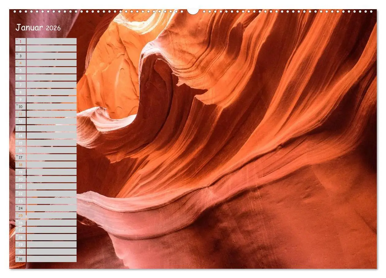 Bild: 9783516009972 | Die Canyons der USA (Wandkalender 2026 DIN A2 quer), CALVENDO...
