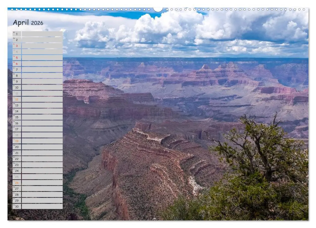 Bild: 9783516009972 | Die Canyons der USA (Wandkalender 2026 DIN A2 quer), CALVENDO...