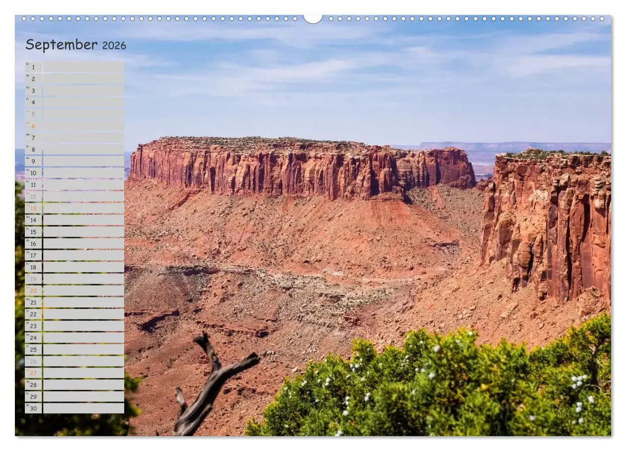 Bild: 9783516009972 | Die Canyons der USA (Wandkalender 2026 DIN A2 quer), CALVENDO...