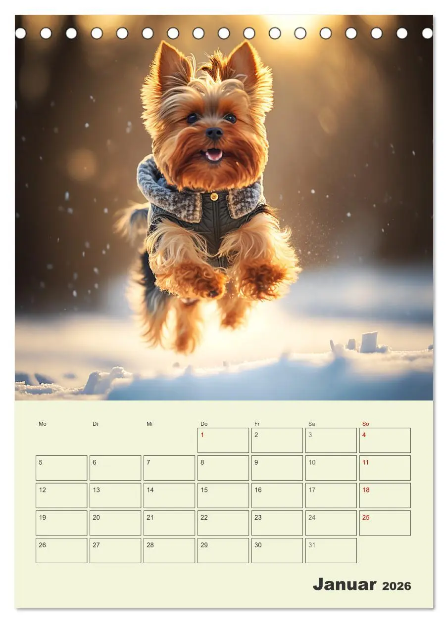 Bild: 9783516319972 | Yorkshire Terrier. Fröhliche Energiebündel in Aktion (Tischkalender...
