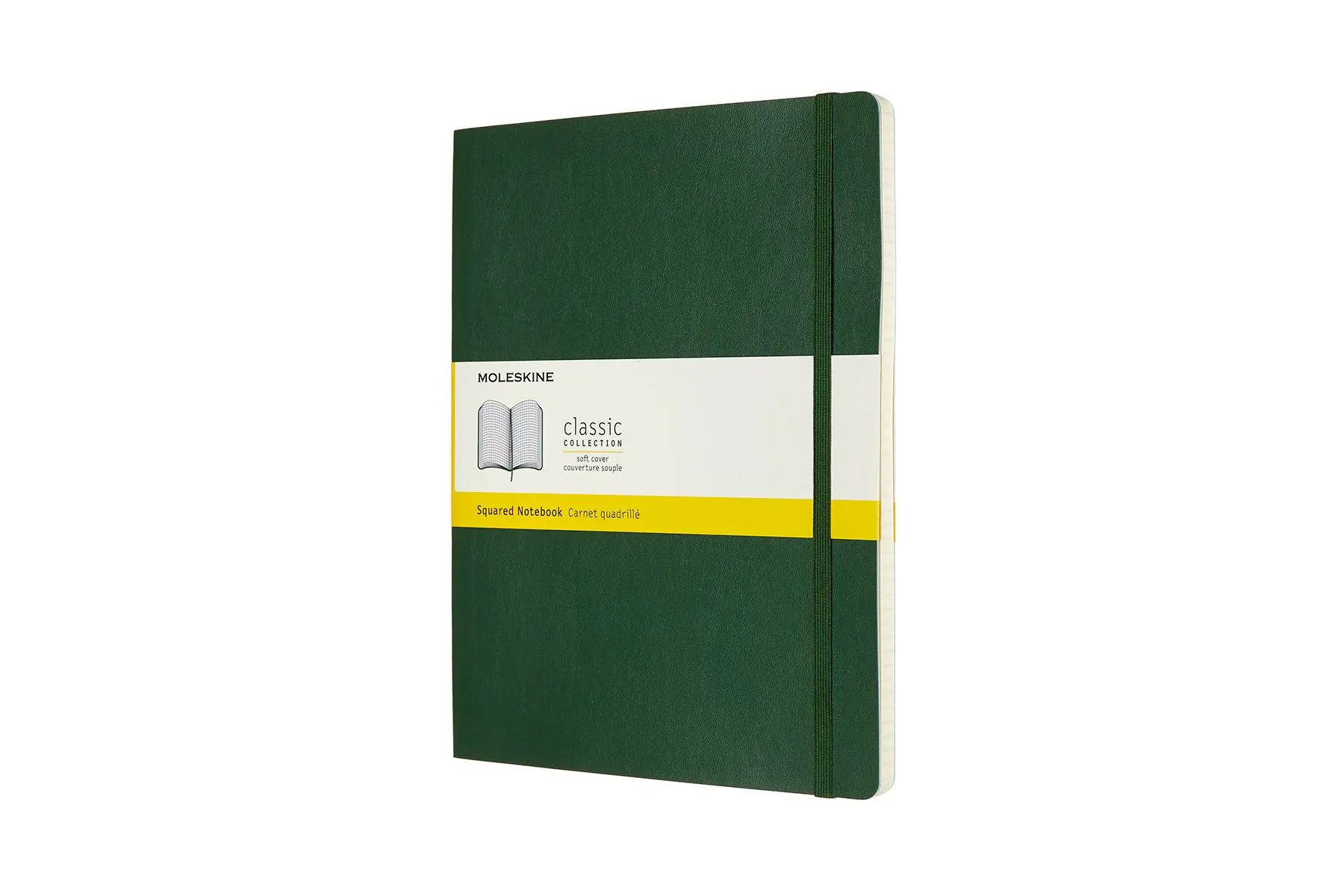 Cover: 8053853600073 | Moleskine Notizbuch XL, Kariert, Myrtengrün | Notizbuch | Softcover