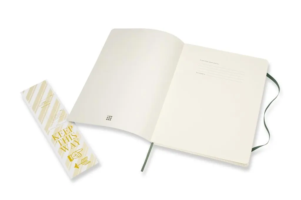 Bild: 8053853600073 | Moleskine Notizbuch XL, Kariert, Myrtengrün | Notizbuch | Softcover
