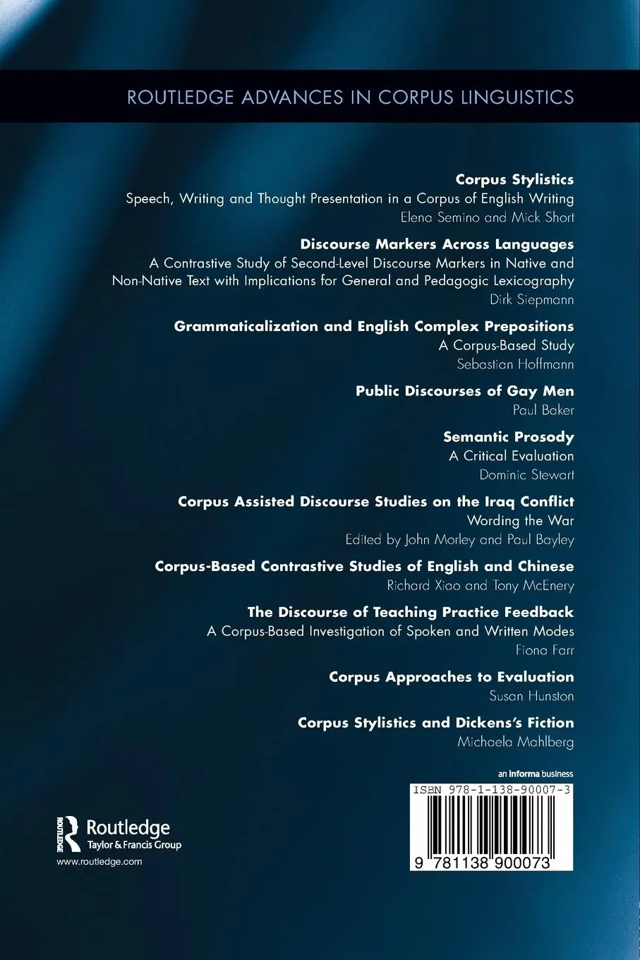 Rückseite: 9781138900073 | Corpus Stylistics and Dickens's Fiction | Michaela Mahlberg | Buch