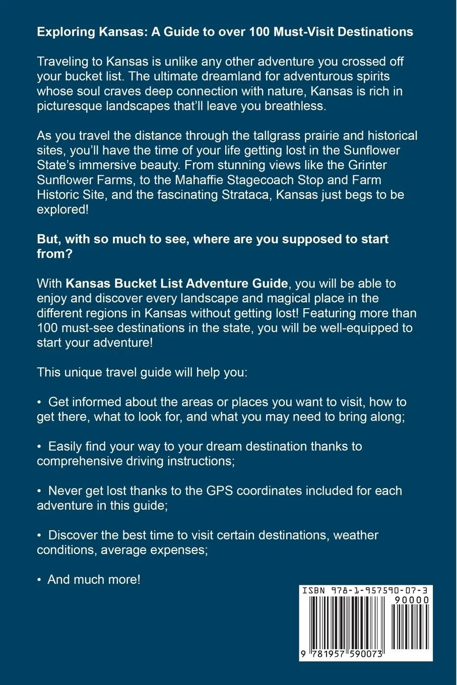 Rückseite: 9781957590073 | Kansas Bucket List Adventure Guide | Douglas Huber | Taschenbuch