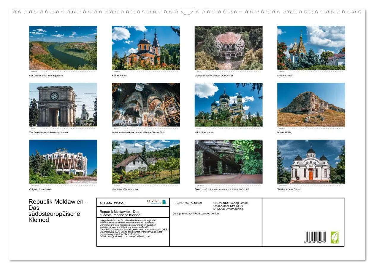 Bild: 9783457410073 | Republik Moldawien - Das südosteuropäische Kleinod (Wandkalender...