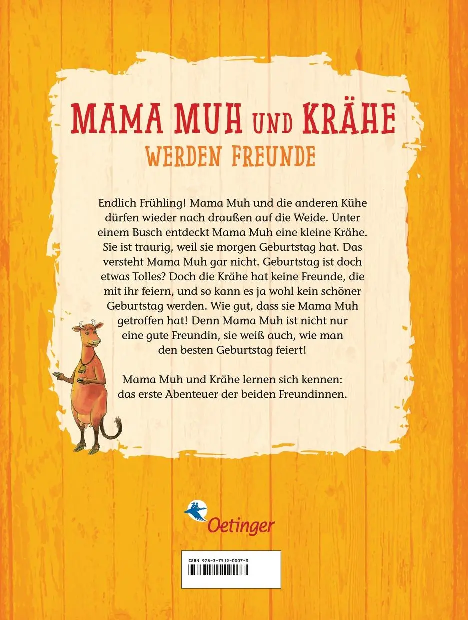 Rückseite: 9783751200073 | Mama Muh und Krähe werden Freunde | Jujja Wieslander | Buch | Mama Muh
