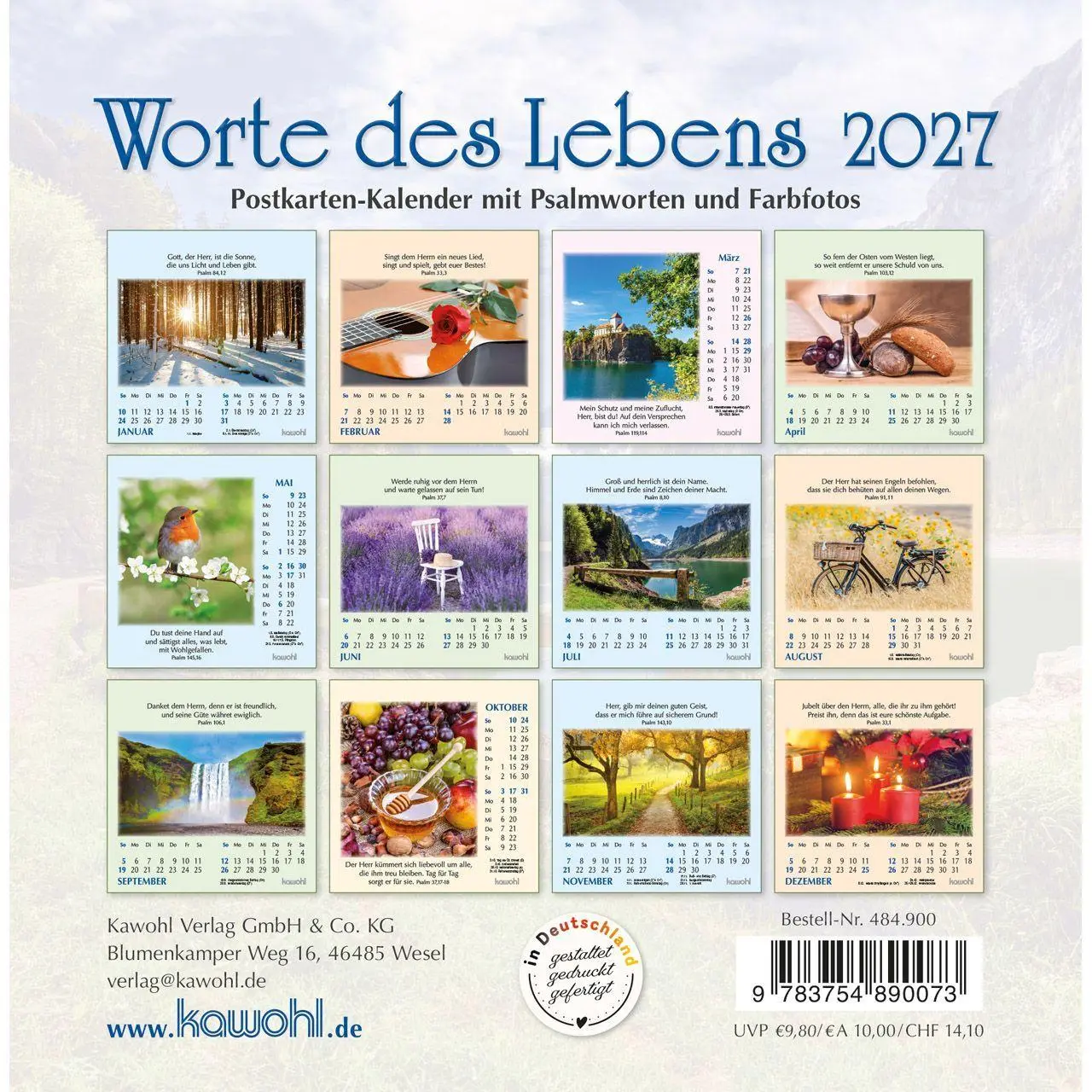 Bild: 9783754890073 | Worte des Lebens 2027 | Kalender | 14 S. | Deutsch | 2027
