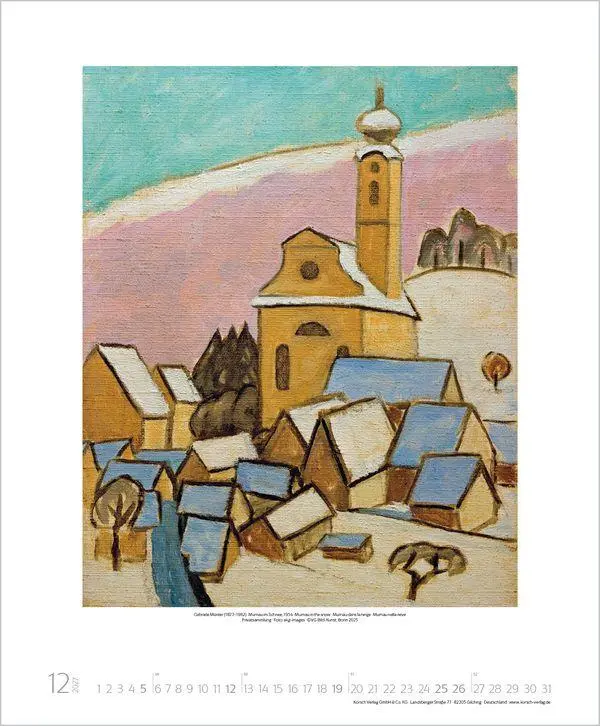 Bild: 9783819300073 | Gabriele Münter 2027 | Verlag Korsch | Kalender | Spiralbindung | 2027