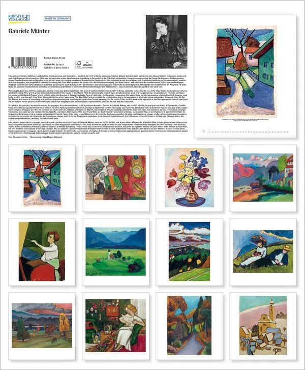 Bild: 9783819300073 | Gabriele Münter 2027 | Verlag Korsch | Kalender | Spiralbindung | 2027