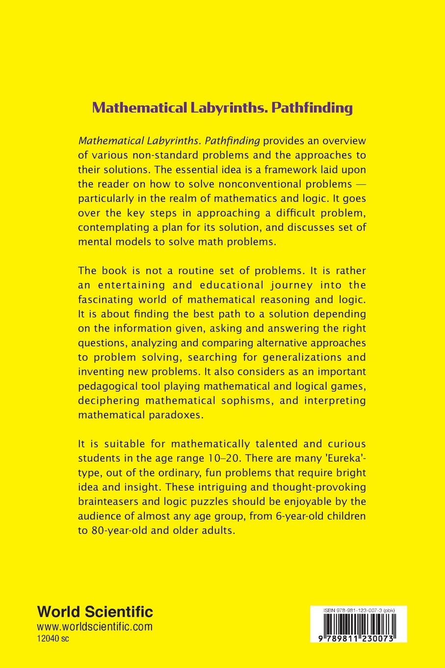 Rückseite: 9789811230073 | MATHEMATICAL LABYRINTHS. PATHFINDING | Boris Pritsker | Taschenbuch