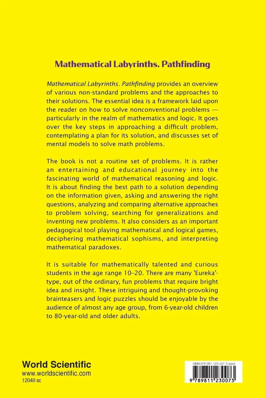 Rückseite: 9789811230073 | MATHEMATICAL LABYRINTHS. PATHFINDING | Boris Pritsker | Taschenbuch
